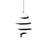 dweLED Whirl 8" LED Pendant 2700K, Black