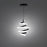 dweLED Whirl 8" LED Pendant 2700K, Black