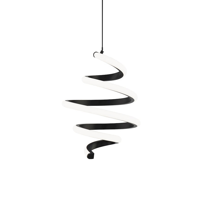 dweLED Whirl 8" LED Pendant 3000K, Black