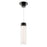 WAC Twist-N-Lite 1Lt LED Cylinder Pendant, Black/Clear/White