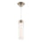 WAC Twist-N-Lite 1Lt LED Cylinder Pendant, Nickel/Clear/White