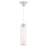 WAC Twist-N-Lite 1Lt LED Cylinder Pendant, White/Clear/White - PD-240212-CS-WT