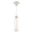 WAC Twist-N-Lite 1Lt LED Cylinder Pendant, White/Clear/White