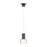 WAC Twist-N-Lite 1Lt LED Torch Pendant, Black/Clear/White