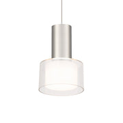 WAC Twist-N-Lite 1Lt LED Torch Pendant, Nickel/Clear/White - PD-250905-CS-BN