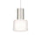 WAC Twist-N-Lite 1Lt LED Torch Pendant, Nickel/Clear/White - PD-250905-CS-BN