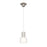 WAC Twist-N-Lite 1Lt LED Torch Pendant, Nickel/Clear/White