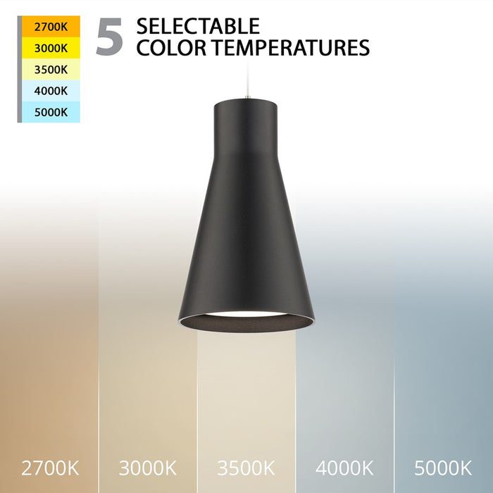 WAC Twist-N-Lite 1Lt LED Solo Pendant, Black