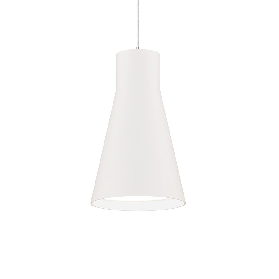 WAC Twist-N-Lite 1Lt LED Solo Pendant, White - PD-251005-CS-WT