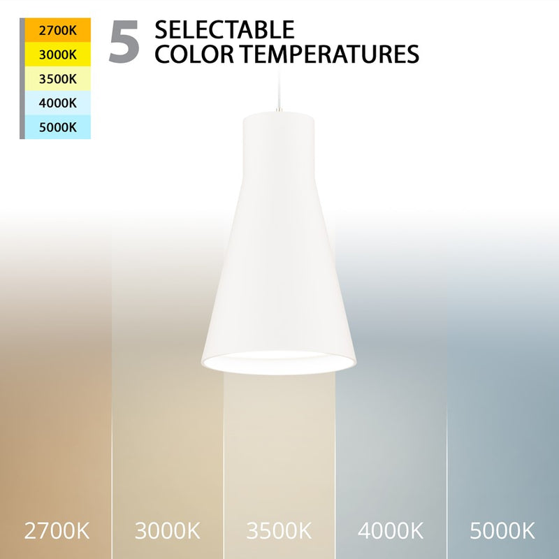 WAC Twist-N-Lite 1Lt LED Solo Pendant, White