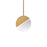 dweLED Crescent 10" LED Pendant 2700K, Aged Brass