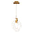 dweLED Knot 10" LED Pendant 2700K, Aged Brass - PD-27413-27-AB