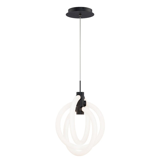 dweLED Knot 10" LED Pendant 2700K, Black - PD-27413-27-BK