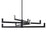 dweLED Ferrous 30" LED Chandelier 2700K, Black