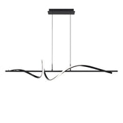 dweLED Corkscrew 44" LED Linear Pendant 3500K, Black - PD-39443-35-BK