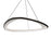 dweLED Oyster 33" LED Pendant 2700K, Black Chrome