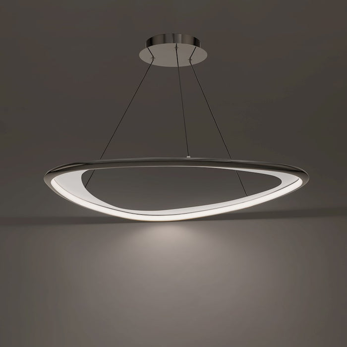 dweLED Oyster 33" LED Pendant 2700K, Black Chrome