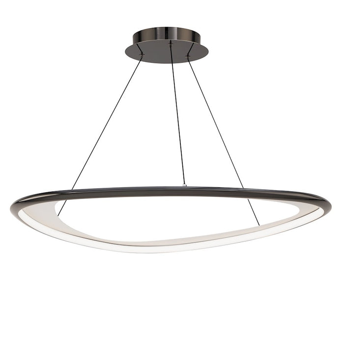 dweLED Oyster 33" LED Pendant 4000K, Black Chrome