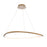 dweLED Oyster 1Lt 42" Pendant/2700K, Brass/White Opaque - PD-41442-27-AB