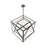 dweLED Atlas LED 1 Light Articulating Chandelier, 3500K BK/White