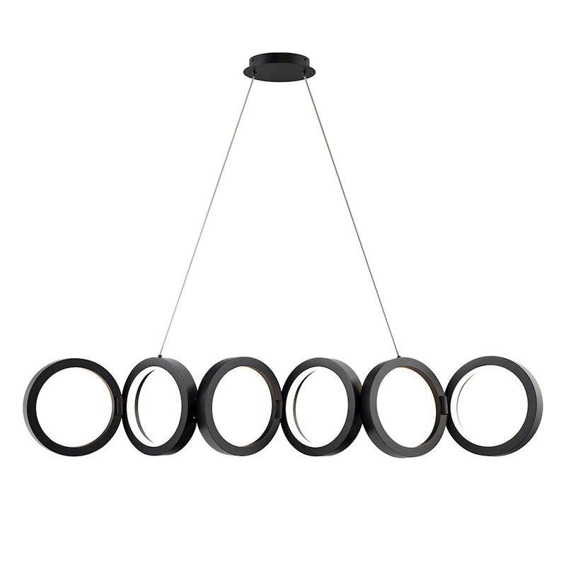 dweLED Cabot 48" LED Linear Pendant 4000K, Black - PD-53448-40-BK
