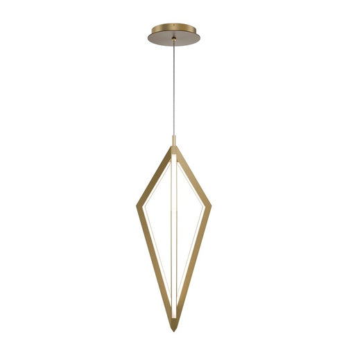 dweLED Tribeca 3 Light 8" Mini-Pendant/3000K, Aged Brass