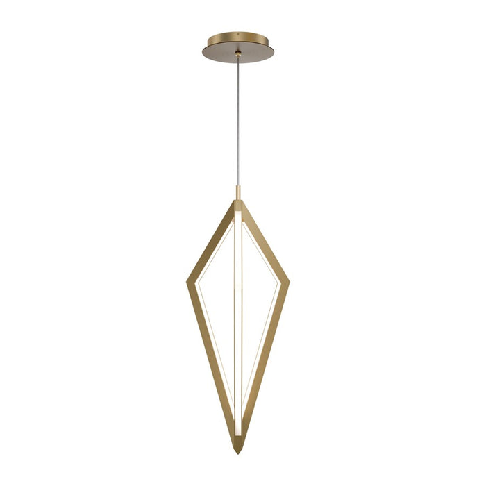 dweLED Tribeca 3 Light 8" Mini-Pendant/3000K, Aged Brass