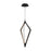 dweLED Tribeca 3 Light 8" Mini-Pendant/3000K, Black