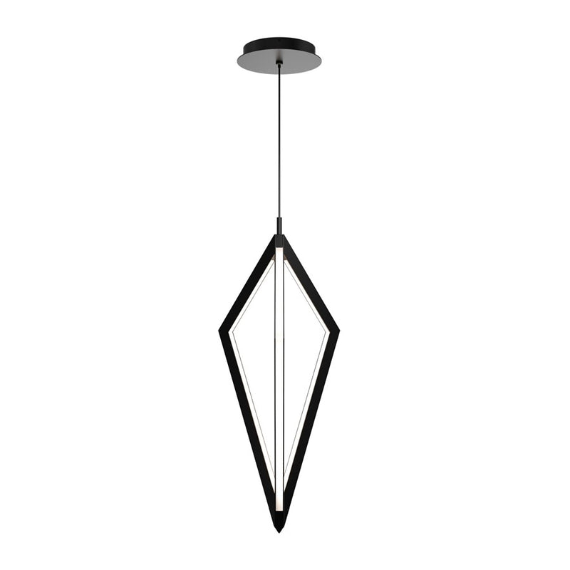 dweLED Tribeca 3 Light 8" Mini-Pendant/3500K, Black/ - PD-53520-35-BK