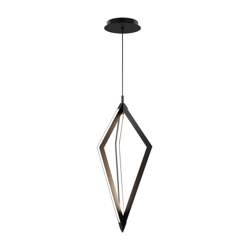 dweLED Tribeca 3 Light 8" Mini-Pendant/3500K, Black