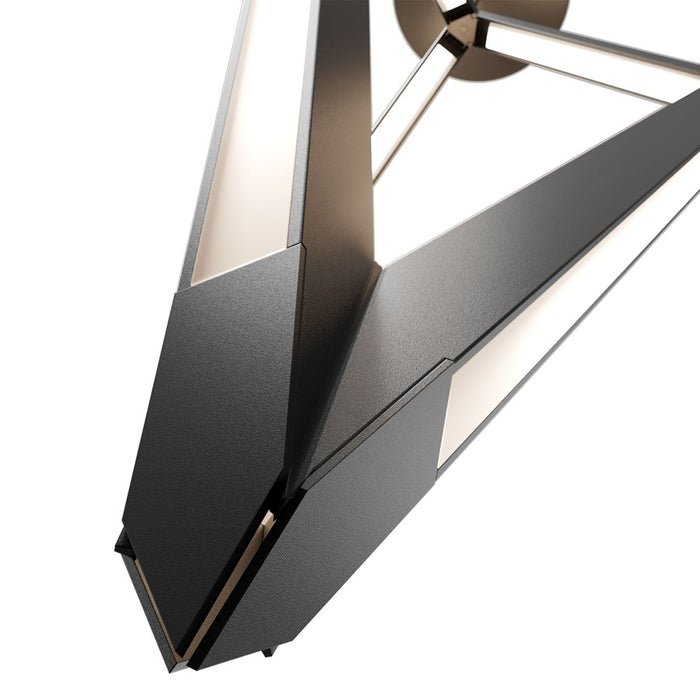 dweLED Tribeca 3 Light 8" Mini-Pendant/3500K, Black