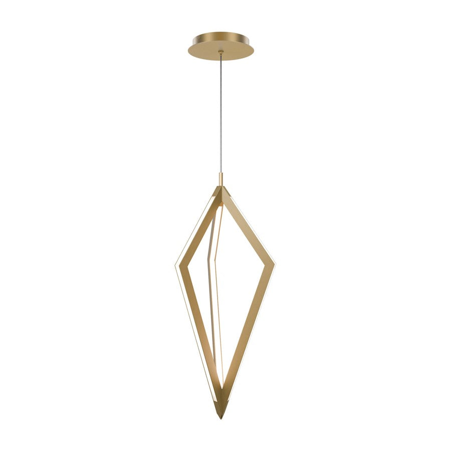 dweLED Tribeca 3 Light 8" Mini-Pendant/4000K, Aged Brass/ - PD-53520-40-AB