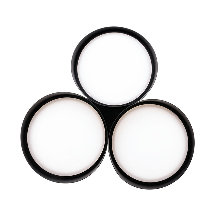 dweLED Triolet 3 Light 36" Pendant/3000K, Black