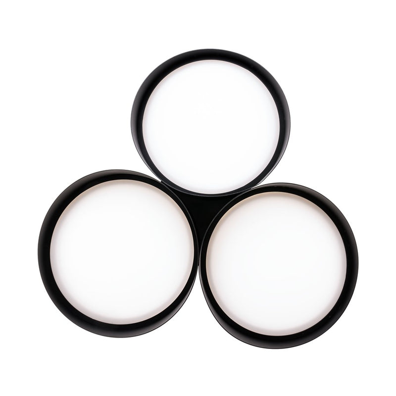 dweLED Triolet 3 Light 36" Pendant/3500K, Black