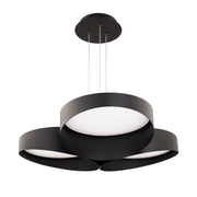 dweLED Triolet 3 Light 36" Pendant/4000K, Black/ - PD-54536-40-BK