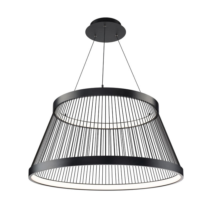 dweLED Grohle 2 Light 32" Pendant/3500K, Black/ - PD-55532-35-BK