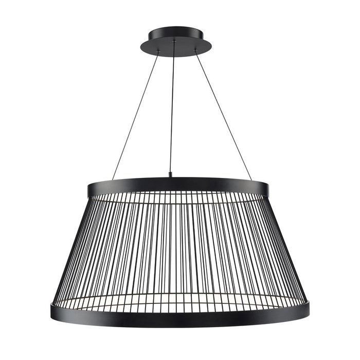 dweLED Grohle 2 Light 32" Pendant/3500K, Black