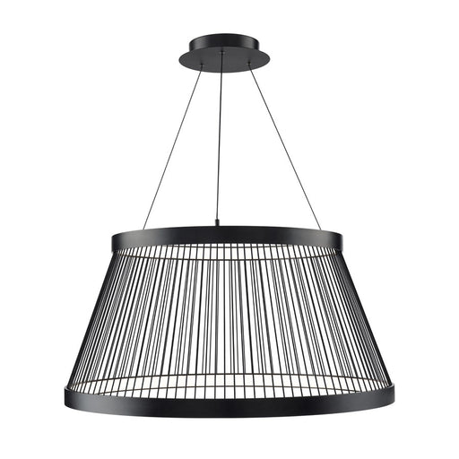 dweLED Grohle 2 Light 32" Pendant/4000K, Black