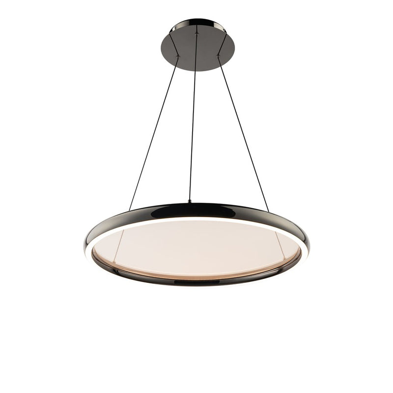 dweLED Huxley 1 Light 23" Pendant/4000K, Black Chrome