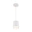 dweLED Cloak 1 Light 5" Mini-Pendant/2700K, White/White