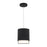 dweLED Cloak 1 Light 5" Mini-Pendant/3000K, Black/White - PD-58506-30-BK