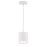 dweLED Cloak 1 Light 5" Mini-Pendant/4000K, White/White