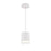 dweLED Cloak 1 Light 7" Mini-Pendant/3500K, White/White - PD-58509-35-WT