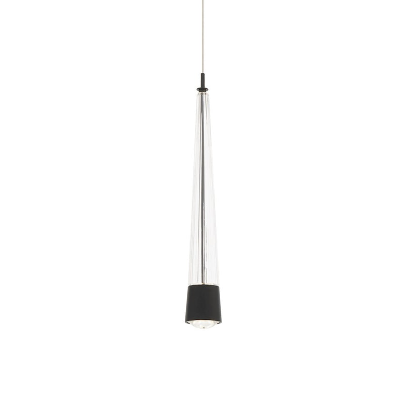 dweLED Quill 2" LED Pendant 2700K, Black