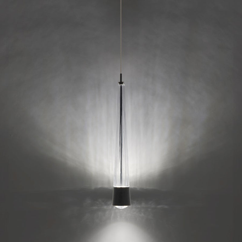 dweLED Quill 2" LED Pendant 2700K, Black
