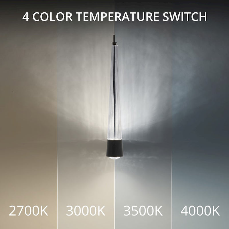 dweLED Quill 2" LED Pendant 3000K, Black
