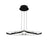 dweLED Klover 1 Light 32" Pendant/2700K, Black/White