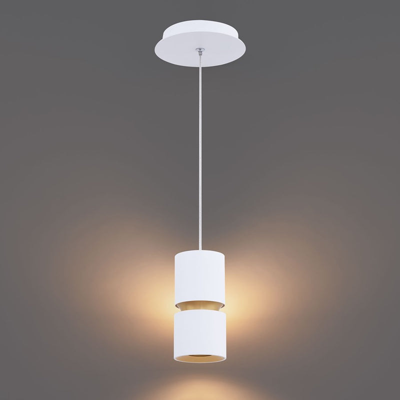 dweLED Pedistal 1 Light 3" Mini-Pendant/3000K, White/Opal