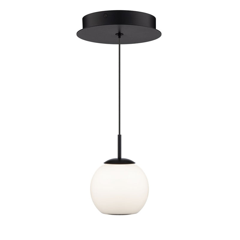 dweLED Close Encounters 1 Light Mini-Pendant, White/ - PD-61506-WT