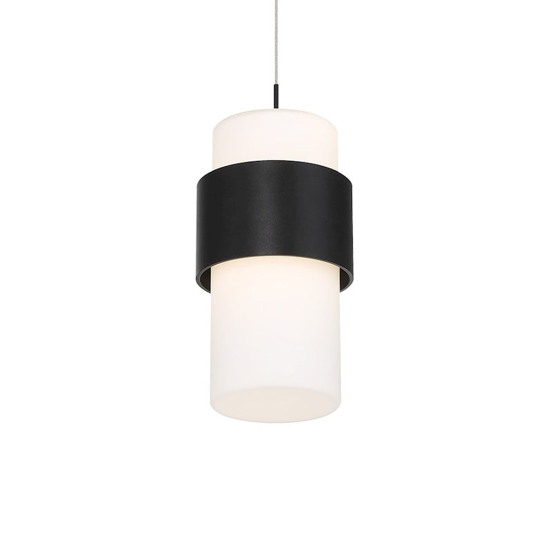 dweLED Banded 9" LED 1 Light Pendant, 3000K